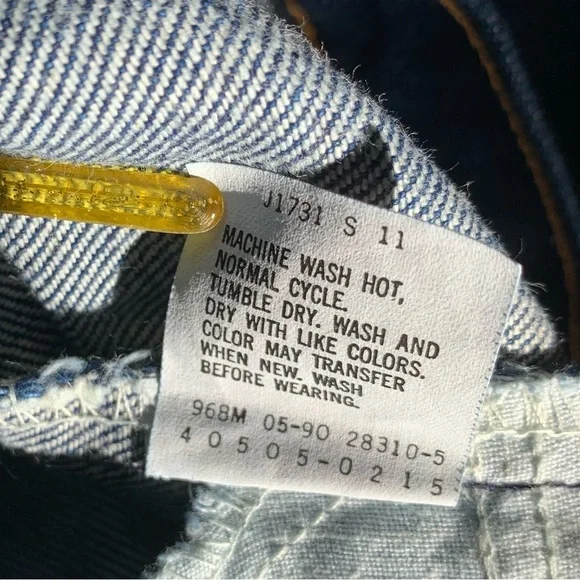 Vintage Levi’s 505 USA Made Straight Leg Dark Wash Jeans 34x32 - Picture 11 of 14